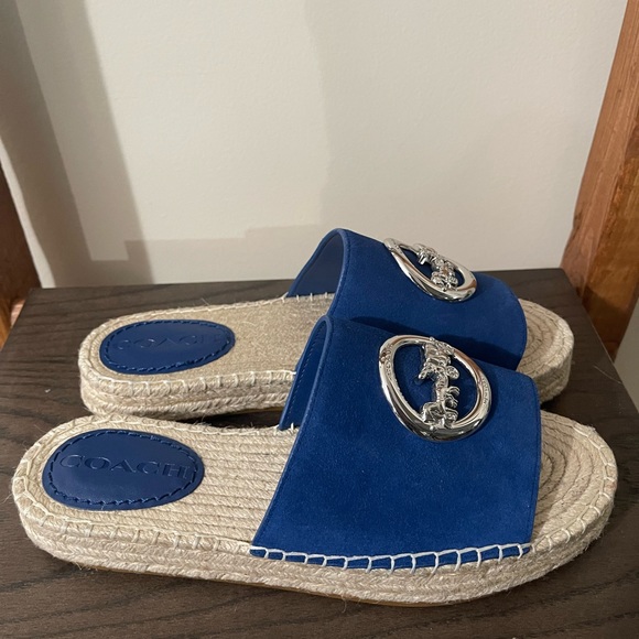 COACH Camille Espadrille Slides Sandal- NEW - Picture 4 of 8